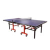 DOUBLE FISH 201 Indoor 18mm Blue Foldable Solo Play Table Tennis Pingpong Table-Bats Balls Net ITTF Approve - Image 2