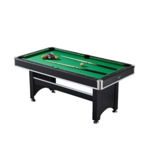 CUETIQ TEFOLD 6FT billiard table with foldable design, green MDF surface and free accessories. Perfect compact pool table for Australian homes.