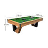 QUESLA 9FT Marble Pool Table, Equipped with Ball Return System, Sturdy Construction - Image 5