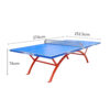 DOUBLE FISH SW318B Outdoor Waterproof Blue Table Tennis Pingpong Table-Bats Balls Net ITTF Approve - Image 6