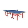 DOUBLE FISH 203 Indoor 18mm Blue Foldable Solo Play Table Tennis Pingpong Table-Bats Balls Net ITTF Approve - Image 2