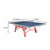 DOUBLE FISH 603 Indoor 18mm Blue Foldable Solo Play Table Tennis Pingpong Table-Bats Balls Net ITTF Approve - Image 6