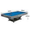 XINGPAI Eagle Eye 7/8/9FT Slate Pool Table Ivory Silvery Frame - Image 4