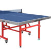 DOUBLE FISH 203 Indoor 18mm Blue Foldable Solo Play Table Tennis Pingpong Table-Bats Balls Net ITTF Approve - Image 5