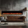 Nocturne 1500W 72 inch Built-in Recessed Electric Fireplace - Extra Slim - Image 2