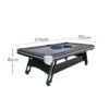 CUETIQ 3-in-1 9FT Iron-Leg Pool Table - Billiards, Table Tennis, Office Desk Combo - Durable, Space-Saving, Modern Design - Image 5