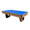 QUESLA 9FT 3-in-1 Marble Pool Table - Billiards, Ping Pong & Office Desk, Ball Return System - Image 2