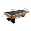 CUETIQ 9FT Black Marble Pool Table - Automatic Ball Return, Professional-Grade Build, Heavy-Duty Frame, Luxury Modern Design - Image 4