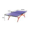 DHS T2828 18mm Indoor Blue Table Tennis Pingpong Table - Bats Balls Net - Image 7