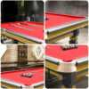 QUESLA 4.5cm Thickness Slate 9FT Steel Handrail Luxury Pool Snooker Billiard Table with Elegant Brass Detailing - Image 3