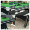 CUETIQ 9FT Iron-Leg Pool Table - Professional Billiards Table, Heavy-Duty Frame, Space-Saving Luxury Modern Design - Image 7