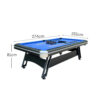 CUETIQ 3-in-1 9FT Iron-Leg Pool Table - Billiards, Table Tennis, Office Desk Combo - Durable, Space-Saving, Modern Design - Image 7