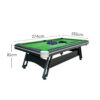 CUETIQ 9FT Iron-Leg Pool Table - Professional Billiards Table, Heavy-Duty Frame, Space-Saving Luxury Modern Design - Image 8