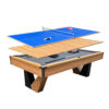 QUESLA 9FT 3-in-1 Marble Pool Table - Billiards, Ping Pong & Office Desk, Ball Return System