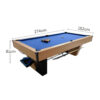 CUETIQ 9FT Black Marble Pool Table - Automatic Ball Return, Professional-Grade Build, Heavy-Duty Frame, Luxury Modern Design - Image 8