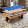 QUESLA 9FT 3-in-1 Marble Pool Table - Billiards, Ping Pong & Office Desk, Ball Return System - Image 6
