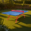 DOUBLE FISH SW321 Outdoor Waterproof Blue Table Tennis Pingpong Table-Bats Balls Net ITTF Approve - Image 2