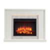 Pearl 2000W Electric Fireplace Heater Cement Grey Mantel Suite - Image 4