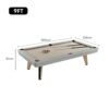 CUETIQ L006 3-in-1 7/8/9FT Slate Billiard & Ping-Pong Table Oak - Image 8