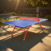 DOUBLE FISH SW321 Outdoor Waterproof Blue Table Tennis Pingpong Table-Bats Balls Net ITTF Approve - Image 4