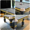 QUESLA 4.5cm Thickness Slate 8FT Steel Handrail Luxury Pool Snooker Billiard Table with Elegant Brass Detailing - Image 7