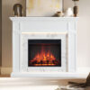 Pearl 2000W Electric Fireplace Heater White Mantel Suite - Image 4
