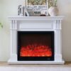 Belgrave 30" Electric Fireplace Heater White Mantel Suite – Smartphone Control - Image 5