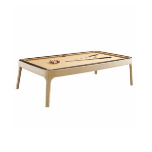 Dining Pool Tables - High Quality MDF Design 126 CUETIQ Premium Genuine Leather 7/8/9FT 3-IN-1 Slate Billiard Table/ Ping-pong Table/ Office Desk Solid Wood Frame