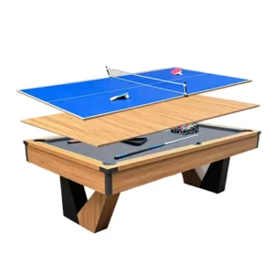 CUETIQ 3-in-1 7FT MDF Billiard & Table Tennis Table