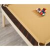 CUETIQ Premium Genuine Leather 7/8/9FT 3-IN-1 Slate Billiard Table/ Ping-pong Table/ Office Desk Solid Wood Frame - Image 5