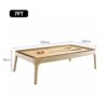 CUETIQ Premium Genuine Leather 7/8/9FT 3-IN-1 Slate Billiard Table/ Ping-pong Table/ Office Desk Solid Wood Frame - Image 7