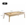 CUETIQ Premium Genuine Leather 7/8/9FT 3-IN-1 Slate Billiard Table/ Ping-pong Table/ Office Desk Solid Wood Frame - Image 8