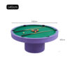 CUETIQ L042 MDF 160cm Diameter 2-IN-1 Round Billiard Table/ Office Desk - Image 12