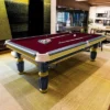QUESLA 7FT 4cm Slate Luxury Pool Table with Brass Detailing - Image 2