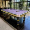 QUESLA 7FT 4cm Slate Luxury Pool Table with Brass Detailing - Image 6