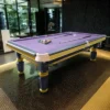 QUESLA 7FT 4cm Slate Luxury Pool Table with Brass Detailing - Image 7