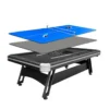 CUETIQ 3-in-1 8FT Iron-Leg Pool Table - Billiards, Table Tennis, Office Desk Combo - Durable, Space-Saving, Modern Design - Image 4