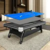 CUETIQ 3-in-1 8FT Iron-Leg Pool Table - Billiards, Table Tennis, Office Desk Combo - Durable, Space-Saving, Modern Design - Image 5