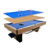 CUETIQ 9FT Black Marble Pool Table - Automatic Ball Return, 3-in-1 Multi-Function Design - Image 2