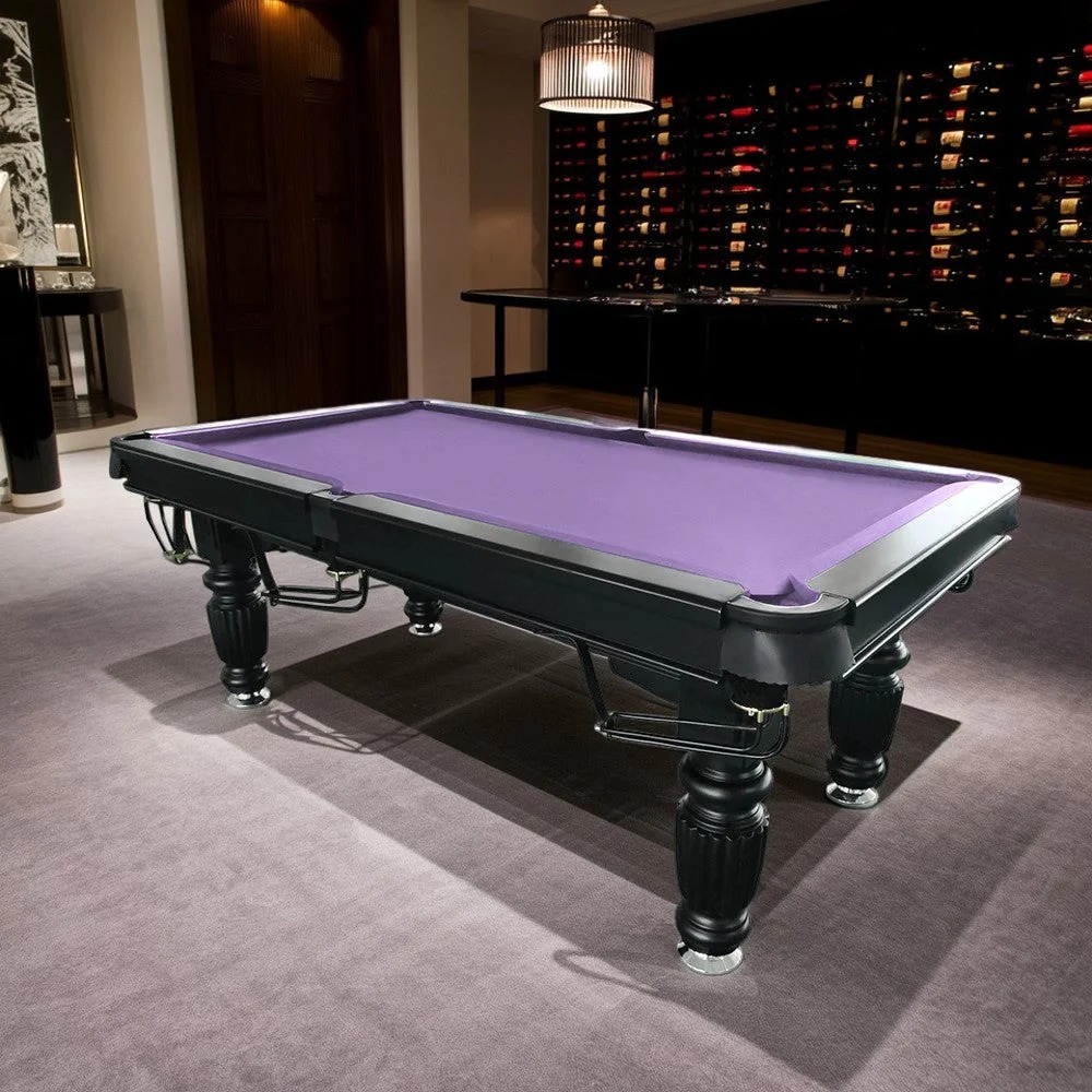 QUESLA 8FT Pool Table 2025 Model - Classic Slate Design Upgraded with Reinforced Legs & Pro Ball Nets - Professional Billiard Table, Solid Timber Black Frame 3 QUESLA 8FT Pool Table 2025 Model - Classic Slate Design Upgraded with Reinforced Legs & Pro Ball Nets - Professional Billiard Table, Solid Timber Black Frame - Image 3