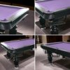 QUESLA 8FT Pool Table 2025 Model - Classic Slate Design Upgraded with Reinforced Legs & Pro Ball Nets - Professional Billiard Table, Solid Timber Black Frame - Image 4