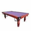 QUESLA 8FT Pool Table 2025 Model - Classic Slate Design Upgraded with Reinforced Legs & Pro Ball Nets - Professional Billiard Table, Solid Timber Walnut Frame