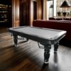 QUESLA 8FT Pool Table 2025 Model - Classic Slate Design Upgraded with Reinforced Legs & Pro Ball Nets - Professional Billiard Table, Solid Timber Black Frame - Image 3