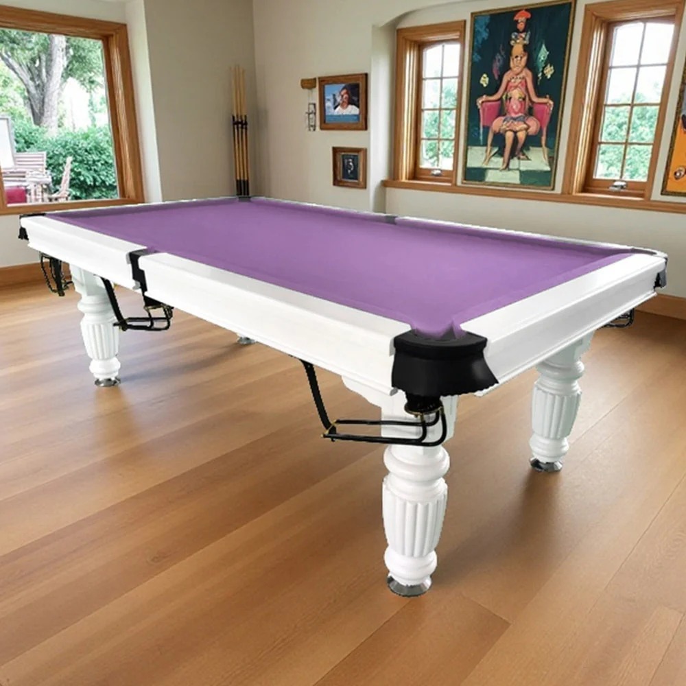 QUESLA 8FT Pool Table 2025 Model - Classic Slate Design Upgraded with Reinforced Legs & Pro Ball Nets - Professional Billiard Table, Solid Timber White Frame 6 QUESLA 8FT Pool Table 2025 Model - Classic Slate Design Upgraded with Reinforced Legs & Pro Ball Nets - Professional Billiard Table, Solid Timber White Frame - Image 6