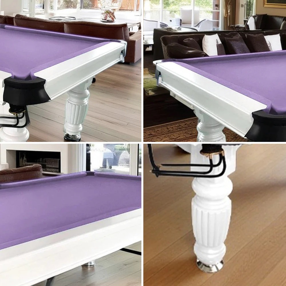 QUESLA 8FT Pool Table 2025 Model - Classic Slate Design Upgraded with Reinforced Legs & Pro Ball Nets - Professional Billiard Table, Solid Timber White Frame 7 QUESLA 8FT Pool Table 2025 Model - Classic Slate Design Upgraded with Reinforced Legs & Pro Ball Nets - Professional Billiard Table, Solid Timber White Frame - Image 7