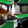 QUESLA 8FT Pool Table 2025 Model - Classic Slate Design Upgraded with Reinforced Legs & Pro Ball Nets - Professional Billiard Table, Solid Timber White Frame - Image 22