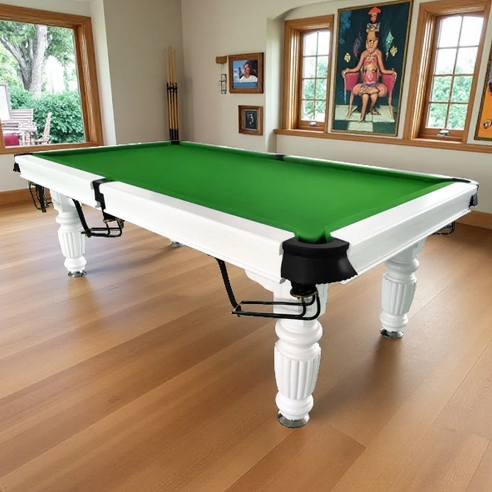 QUESLA 8FT Pool Table 2025 Model - Classic Slate Design Upgraded with Reinforced Legs & Pro Ball Nets - Professional Billiard Table, Solid Timber White Frame 8 QUESLA 8FT Pool Table 2025 Model - Classic Slate Design Upgraded with Reinforced Legs & Pro Ball Nets - Professional Billiard Table, Solid Timber White Frame - Image 8