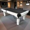 QUESLA 8FT Pool Table 2025 Model - Classic Slate Design Upgraded with Reinforced Legs & Pro Ball Nets - Professional Billiard Table, Solid Timber White Frame - Image 10