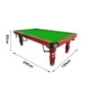 QUESLA 8FT Pool Table 2025 Model - Classic Slate Design Upgraded with Reinforced Legs & Pro Ball Nets - Professional Billiard Table, Solid Timber Walnut Frame - Image 17