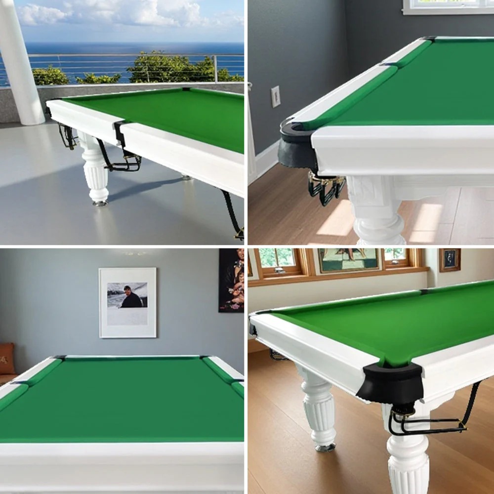 QUESLA 8FT Pool Table 2025 Model - Classic Slate Design Upgraded with Reinforced Legs & Pro Ball Nets - Professional Billiard Table, Solid Timber White Frame 9 QUESLA 8FT Pool Table 2025 Model - Classic Slate Design Upgraded with Reinforced Legs & Pro Ball Nets - Professional Billiard Table, Solid Timber White Frame - Image 9